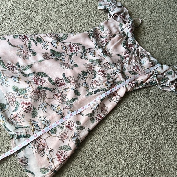 For Love and Lemons Aurora Cold Shoulder Mini Dress Pink Floral - Picture 11 of 11